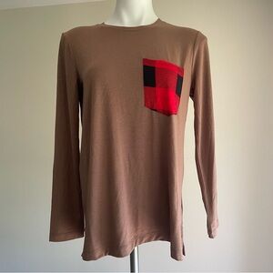 NWT Zenana Outfitters Tan Long Sleeve Top